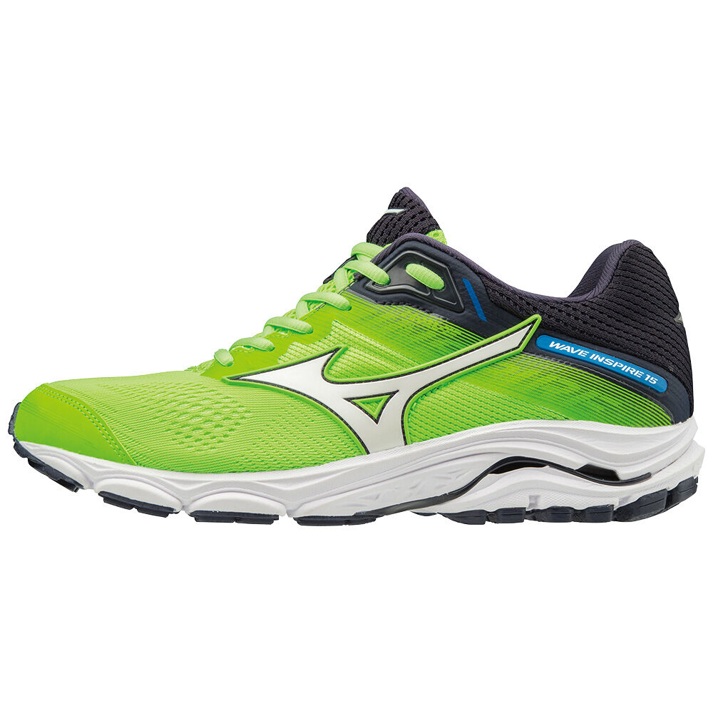 Tenis Para Correr Mizuno WAVE INSPIRE 15 Para Hombre Verdes/Grises Oscuro 9126034-CW